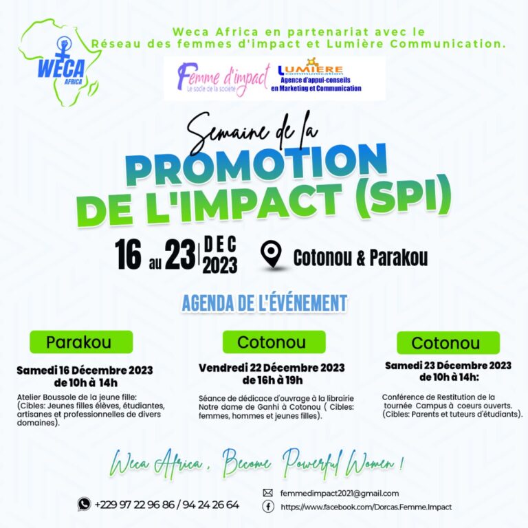 Semaine de la Promotion de l&rsquo;Impact (SPI) : valoriser le Leadership féminin et l&rsquo;émancipation sociale